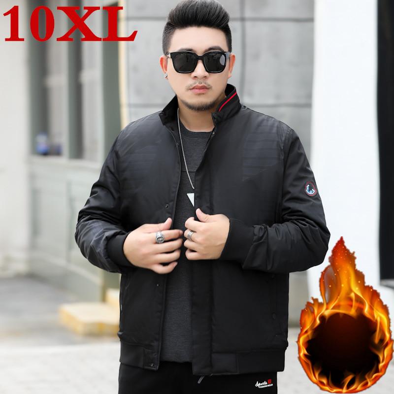 

Men's Jackets Big Plus Size 10XL 9XL 8XL 7XL 6XL High Quality Fleece Jacket Male Overcoat Casual Solid Cotton Men