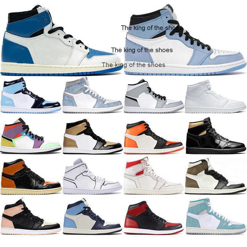 

2023 OG2023 OG 2023 OG with free socks TS x Fragment Mens Basketball shoes 1 High Travis Scotts Low Fearless Obsidian 1s top 3 Mocha Banned Bred Toe Men, D2 high og black gold 36-46