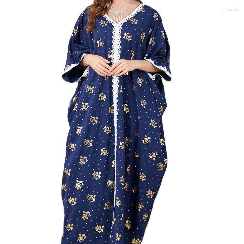 

Ethnic Clothing Morocco Party Dress Muslim Women Abaya Prayer Caftan Batwing Sleeve Robe India Abayas Dubai Turkey Longue Vestidos Largos