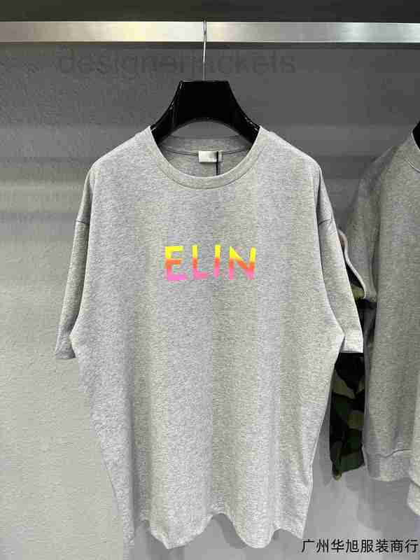 

Men's T-Shirts designer High-quality front color letter printing for men and women with floral gray matching 663L