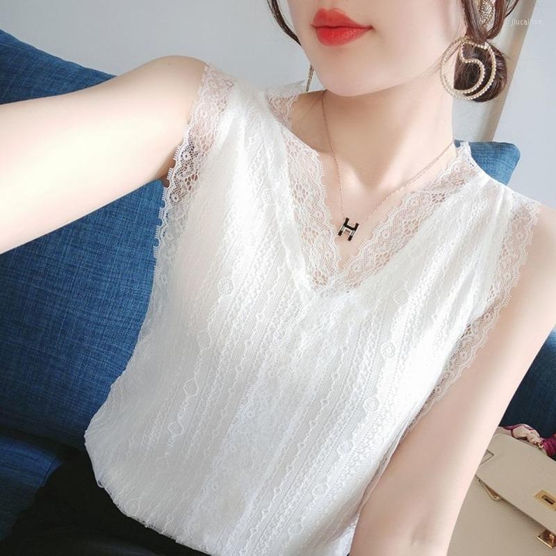 

Women' Tanks 2023 Lady Patchwork Lace Camisole Women' Summer Loose Short T-shirt Sleeveless V-neck Women Vest Tops 5XL E142, Black