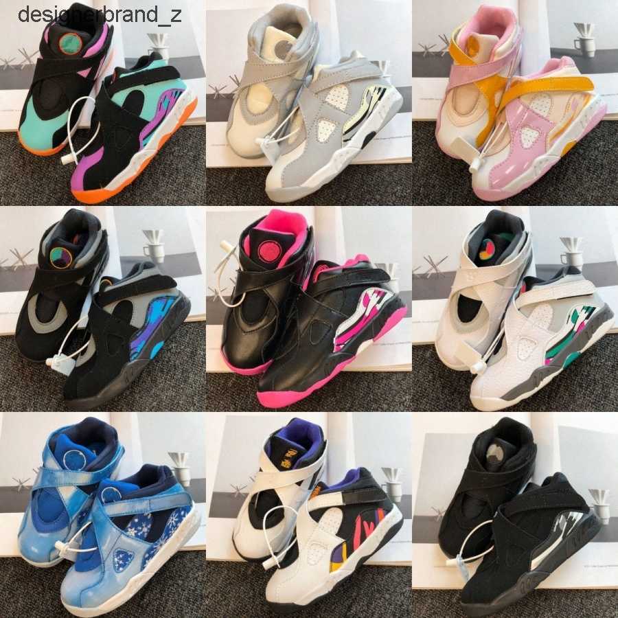 

Kids designer Shoes 8 Baby toddlers 8s shoe children youth infant basketball sneakers big boys kid jumpman trainers grade school girls WYBA