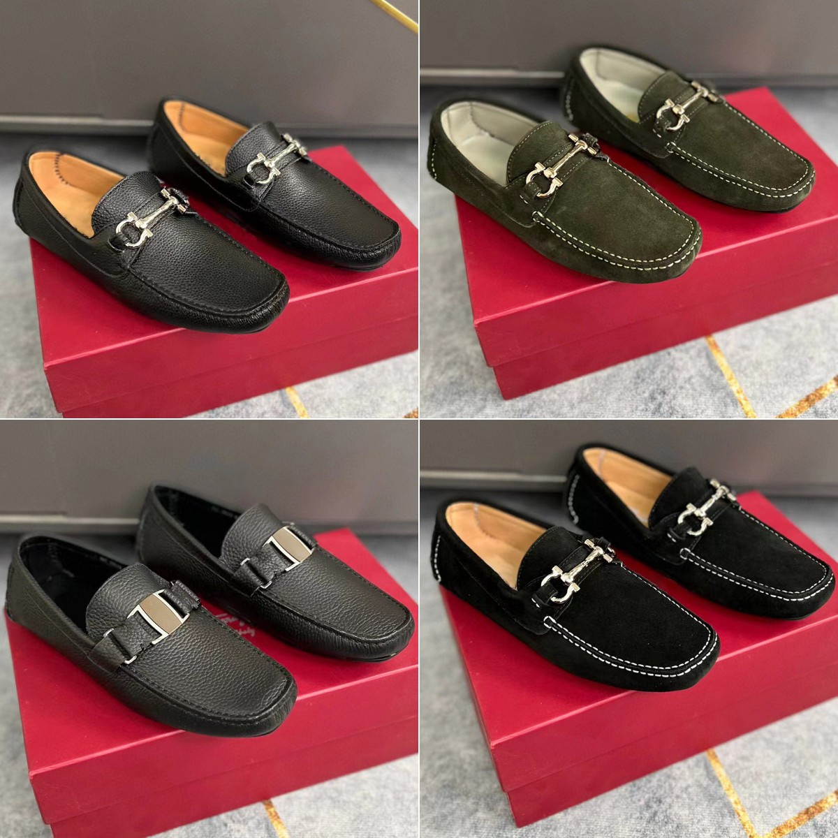 

Dress Shoes Design Dress Shoes fashion Men Black Genuine Leather Pointed Toe Mens Business Oxfords gentlemen travel walk casual comfort TBj size38-45, Color9