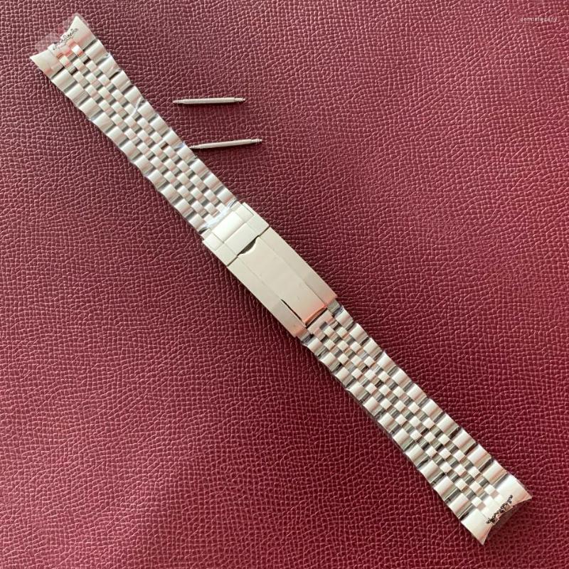 

Watch Bands Stainless Steel Band 20mm Metal Strap For Men's Accessories Vintage Case Fve Baht With Buckle Belt