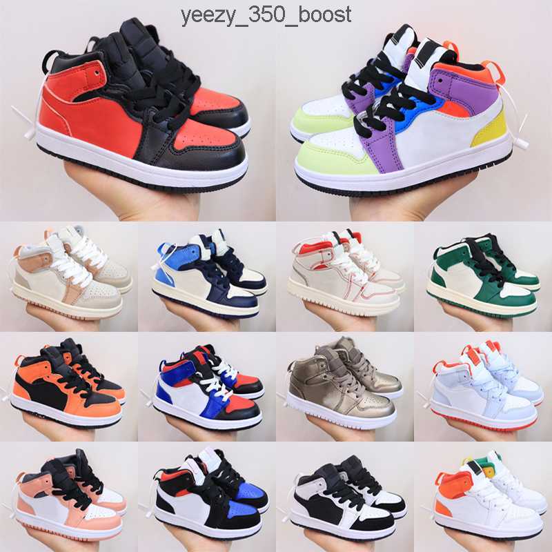 

Designer Kids Shoes 1 Jumpman High OG 1s Basketball black blue Sneakers trainers youth baby boys basketball infants trainers Toddler kid WNKJ, With box