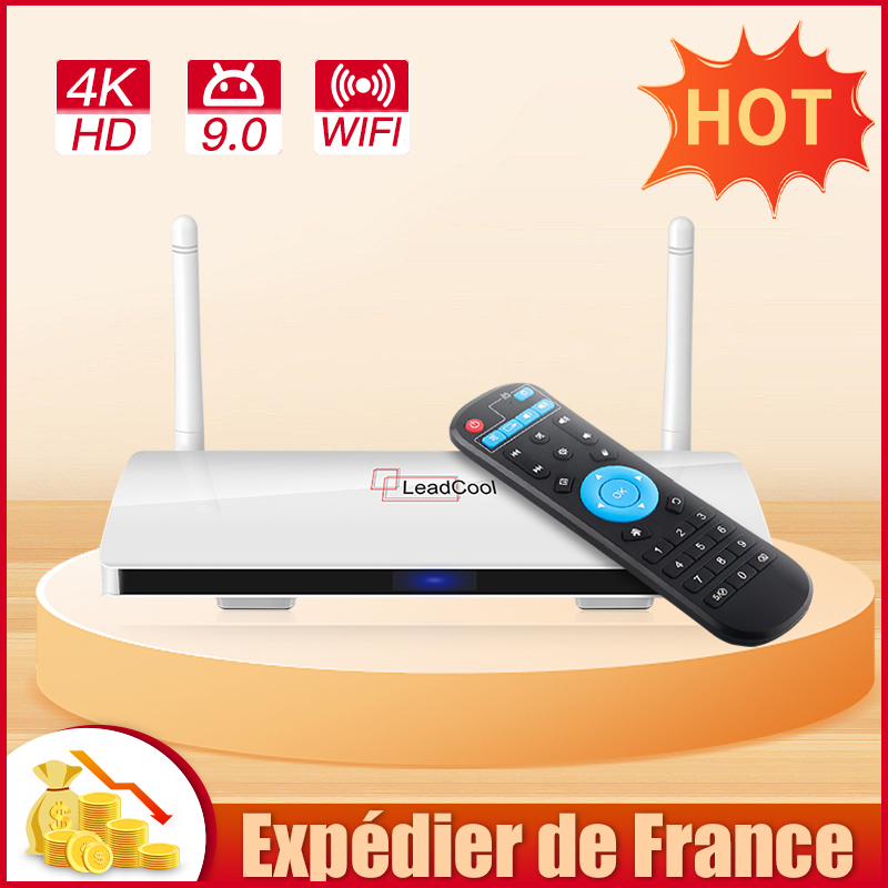 

Hot Leadcool S905W 1GB 8GB/2GB 16GB Quad Core Android 9.0 TV BOX With 2.4G WiFi 4K Media Player Send from France