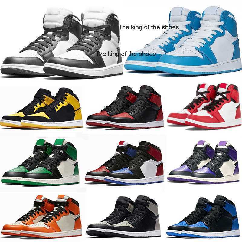 

2023 OG2023 OG Silver toe 1 1s men basketball shoes dark mocha Banned shadow UNC patent university blue light smoke grey retro chicago twist royal sports, With original box