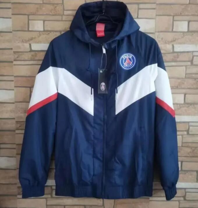 

New 21 22 23 Paris Men Long sleeve soccer full zipper Psgs Hooded jacket Windbreaker 2022 2023 hoodie football jackets coat Sweate