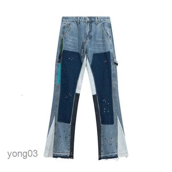 

Men's Jeans Fashion Galleryes Pants Dept Street Patchwork Wash Flared Unisex Hip Hop Versatileuas7 1q1ha, As shown in figure