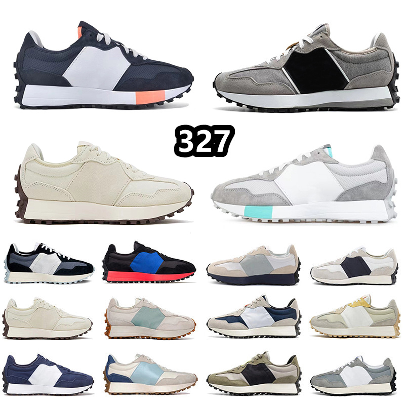 

N327 327 Shoes Paisley Pack Pastel Denim Navy Rain Cloud Violet Sneakers Leaf Green Mystic Purple Blue Grey Black Castlerock Turtle N327s Trainers for Men and Women, Item#7