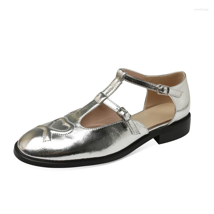 

Dress Shoes Fashion Sandals With Heels Lady Mary Jane In Spring And Summer Genuine Leather Women Round Toe The Lolita Style, Brown