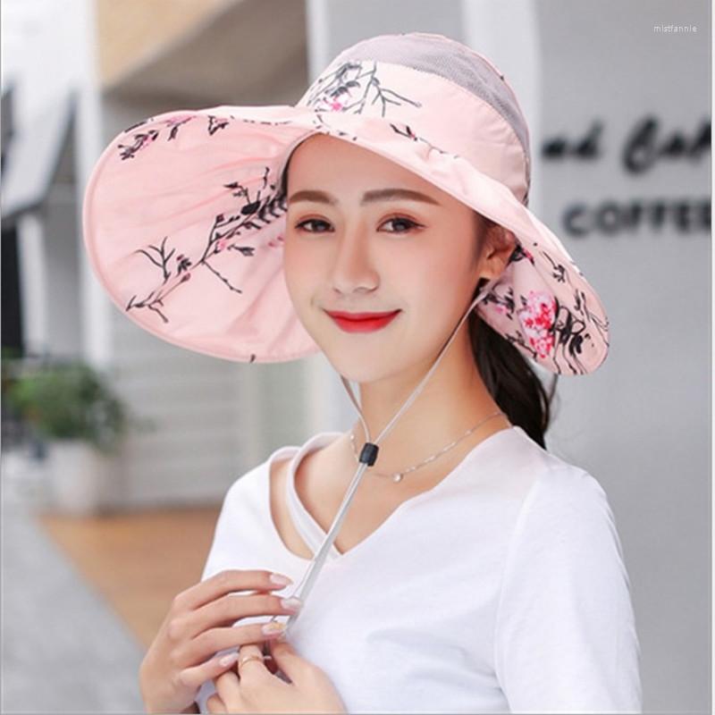 

Wide Brim Hats Summer Visors Cap Foldable Large Sun Hat Beach For Women Straw Colorful SunHats Girls, Khaki