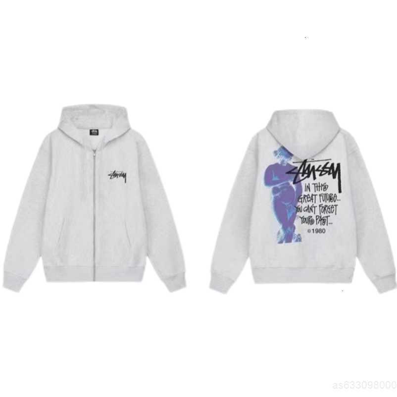 

Designer Luxury fashion brand Stussys World Tour Black 8 Ball Basic Classic Men's and Women's Couple Zipper Cardigan Hoodie wu07V4H2, 16