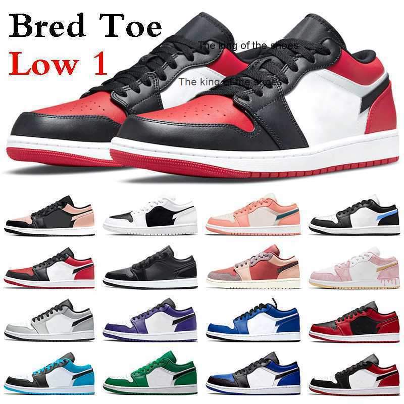 

2023 OG2023 OG Jumpman 1 Basketball Shoes 1s Men Women Crimson Tint Panda Bred Toe Black UNC Court Purple Varsity Red Pine Green Arctic Punch Mens Trainers, #10 court purple 36-45