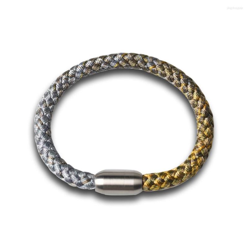 

Bangle Mama Handmade Delicate Weave Bracelet Gradient Color Hand Woven High Quality Bracelets With Stainless Steel Clasp