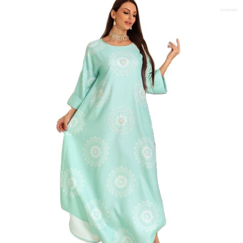

Ethnic Clothing Morocco Party Dress Muslim Women Abaya Prayer Caftan Diamond Flroal Robe India Abayas Dubai Turkey Longue Vestidos Largos