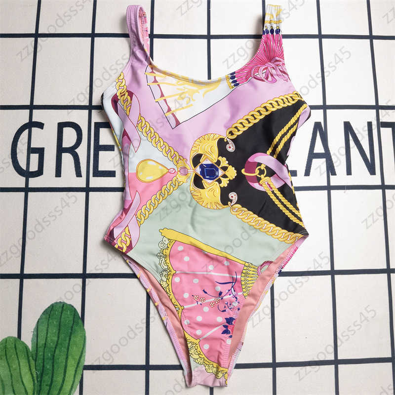 

Pink Bikini Designer Swimwear Womens Summer Sexy Fashion Casual Stitching Embroidery Pattern Printing One Piece Swimsuit Ladies Backless Bathing, 19