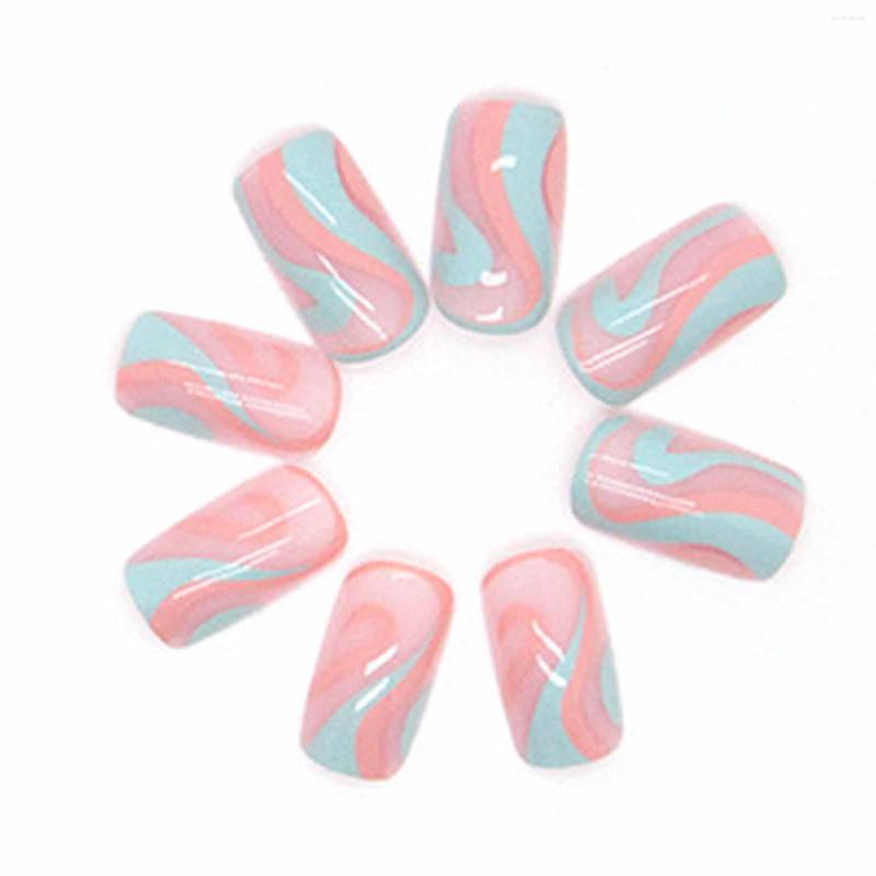 

False Nails Fresh For Summer Wearing With Various Sizes To Choose Nail Art Learner Novice, Chocolate