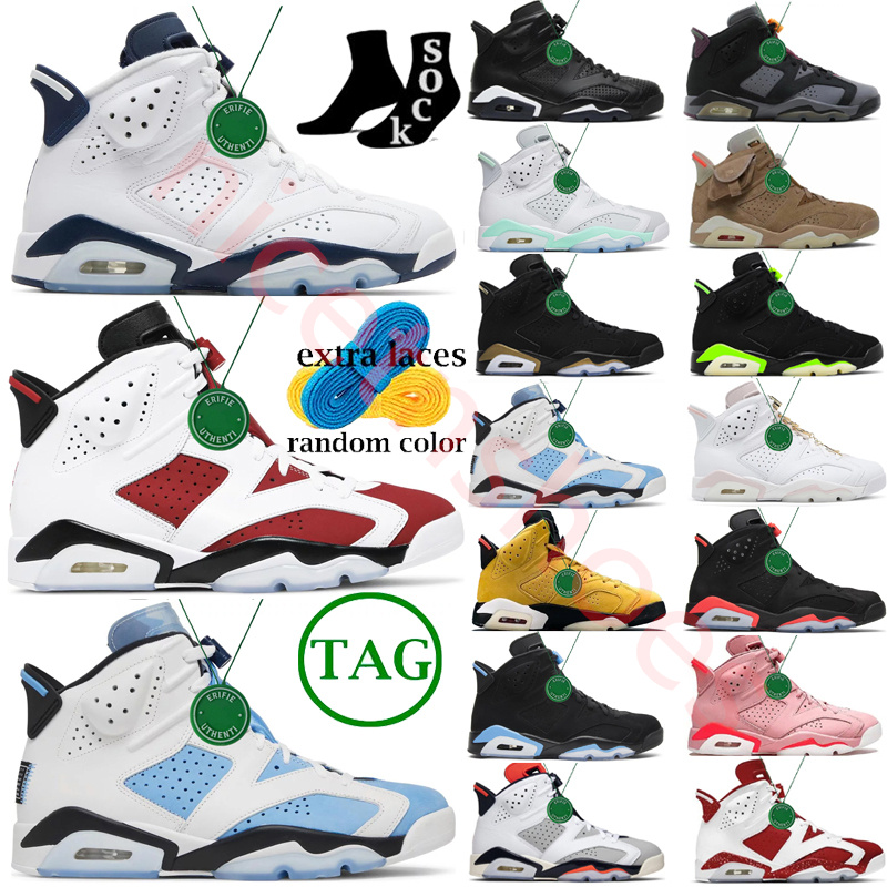 

6 6s Mens Basketball Shoes 2023 UNC Home Cool Grey Blue Triple Black Cat Medium Olive Chrome Carmine Georgetown, Color#3