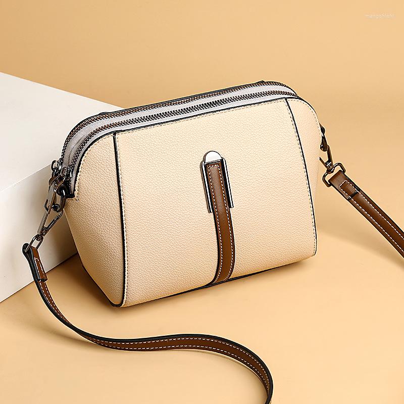 

Evening Bags Mobile Phone Bag Women's Cross-body 2023 Spring Korean Fashion Soft Leather Small Shoulder Shell, White