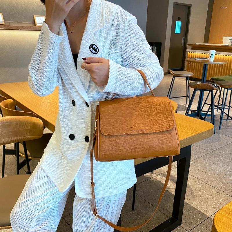 

Evening Bags Genuine Leather Women's Handbag Quality Casual Tote Bag Female Crossbody Summer Fashion Lady Shoulder, Black