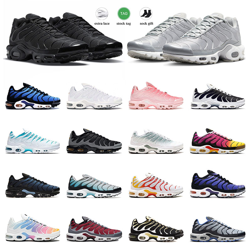 

2023 for men women shoes tns plus tn running shoe mens sneakers Unity Triple Black White Hyper Blue Atlanta Pink Gradient Oreo sports trainers size 36-46, 28