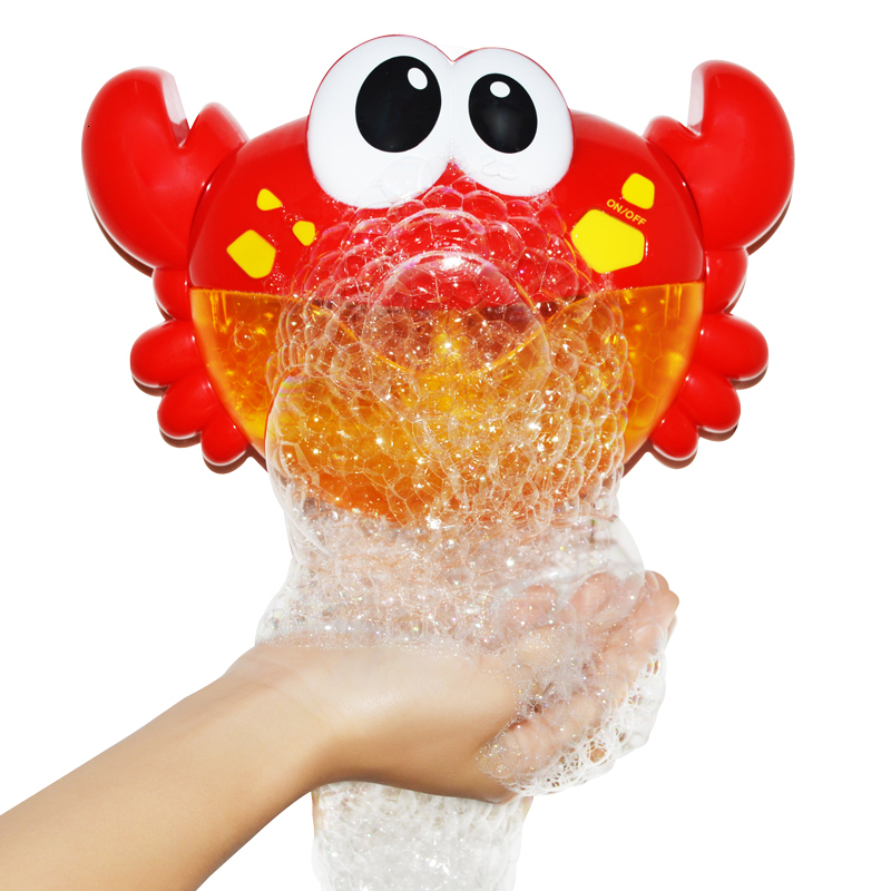 

Bath Toys Bubble Crabs Baby Bath Toy Funny Toddler Bath Bubble Maker Pool Swimming Bathtub Soap Machine Bathroom Toys for Children Kids 230316