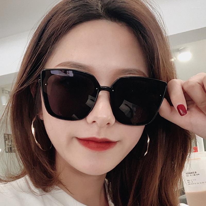 

Sunglasses HKNA Square Women 2023 Oversized Gradient Sun Glasses For Wild Vintage Mirror Gafas De Sol Mujer Unisex