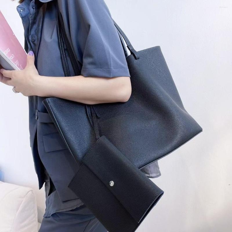 

Evening Bags GENUINE LEATHER Bucket Bag Woman Purses And Cosmetic Luxury Handbags Designer Composite, Black