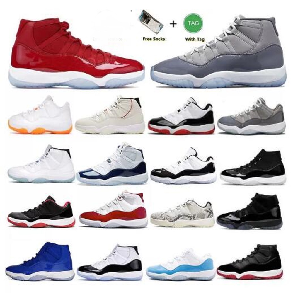 

Jumpman shoe 11 Cherry Basketball Shoes Midnight Navy 11s Cool Grey Bred Pure Violet 72-10 Cap and Gown Concord 45 Outdoor Sports Sneakers for Men and Women, Color 7
