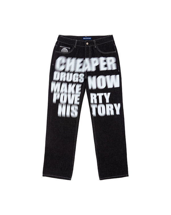 

Womens Jeans American style Y2K loose straight wideleg pants trend retro text printing mens and womens jeans ins casual trousers oversized 230314