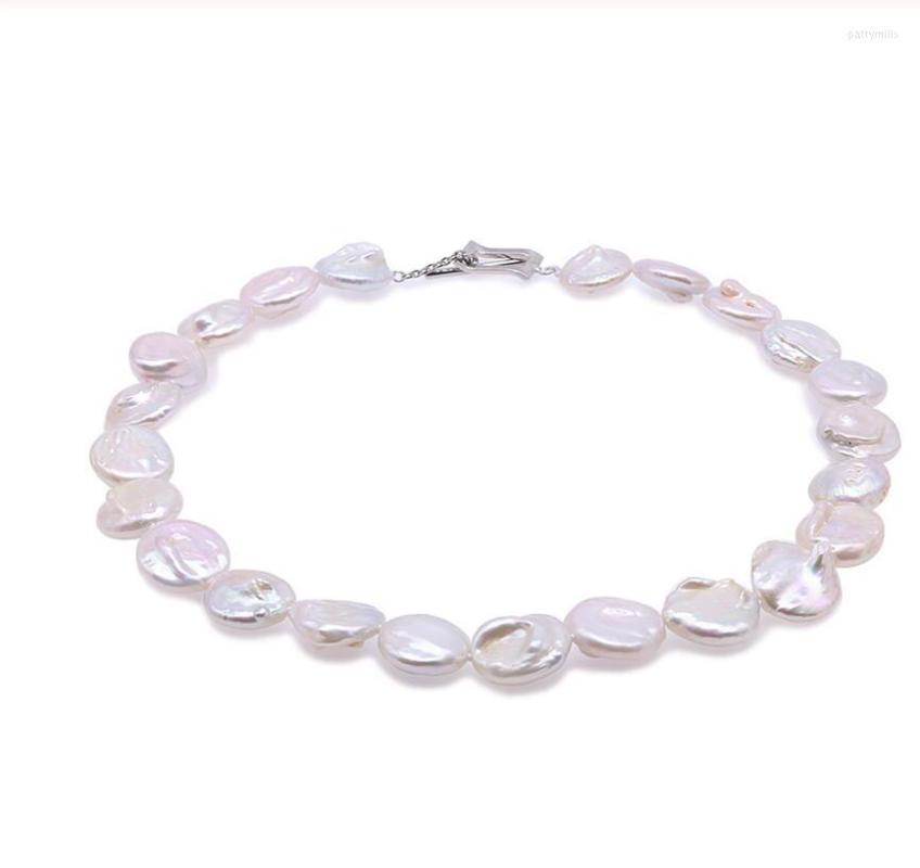 

Chains Baroque Pearl Necklace White And Lavender South Sea Freshwater Cultured Party Jewelry Gift 18"