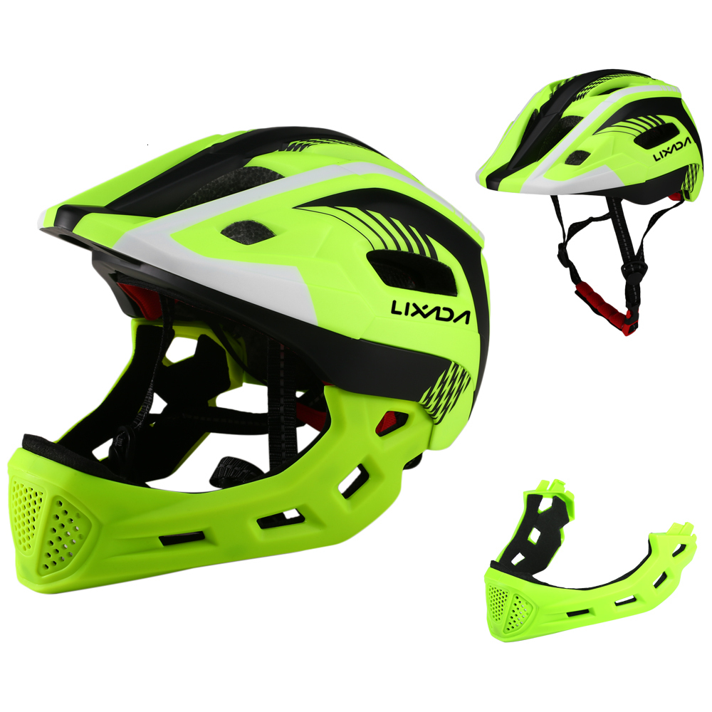 

Cycling Helmets Lixada Kids Mtb Detachable Full Protection Ultralight Bike for Bicycle Scooter Roller Safety 230316