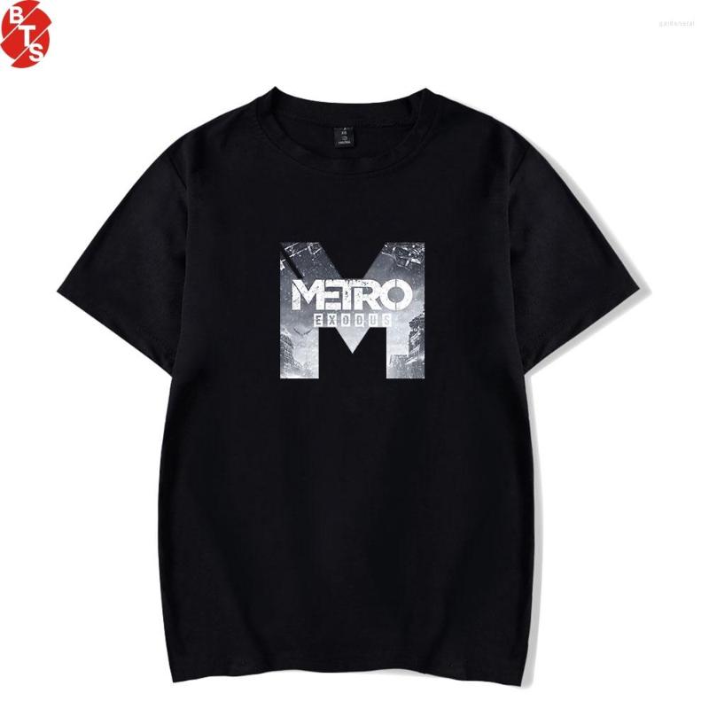 

Men's T Shirts Metro Exodus Fashion Printed T-shirts Women/Men Summer Short Sleeve Tshirt 2023 Arrival Trendy Streetwear Tee Shirt, Black