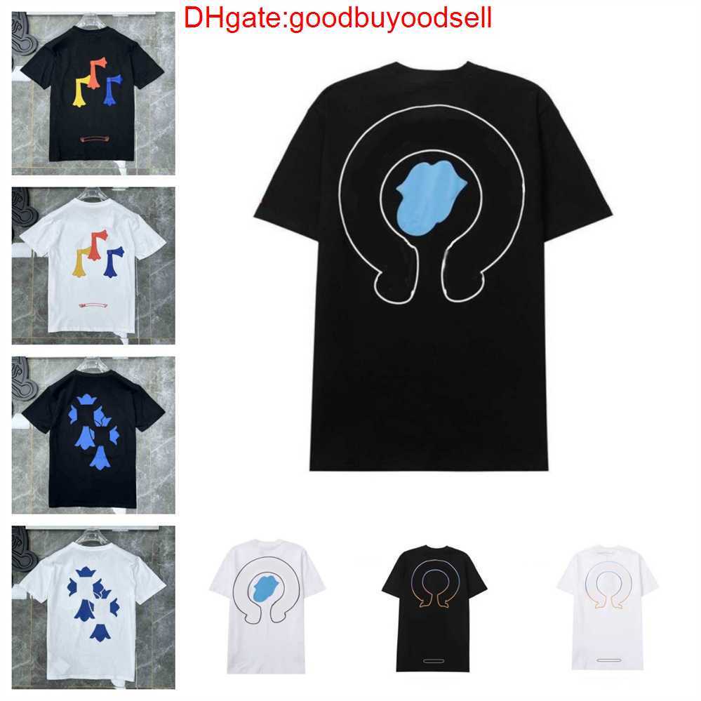 

Luxury Classic Mens t Shirts Ch Brand Fashion Men Sanskrit Letter T-shirt Horseshoe Cross Designer Tshirts Man Hip Hop Sweater Summer Loose 1QVY