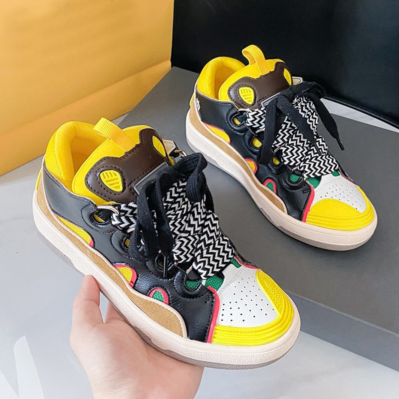 

Dress Shoes Women Sneakers Luxury Designers Leather Fashion Platform Casual Shoes Brand Spring Woman Yellow Shoes Ladies Flats 230316, Grey