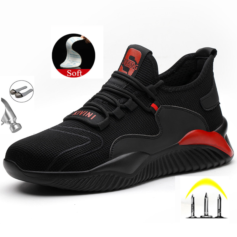 

Dress Shoes Drop Men's Steel Toe Cap Protective Work Shoes Outdoor Anti Smashing Shoes Men Puncture Proof Safety Shoes Sneakers 230316, 797 green