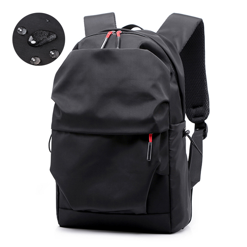 

School Bags Multifunction Waterproof Backpack Men Luxury Student School Bags Notebook Backpacks Casual Pleated 15.6 Inch Laptop Bag For Men 230316, Small black