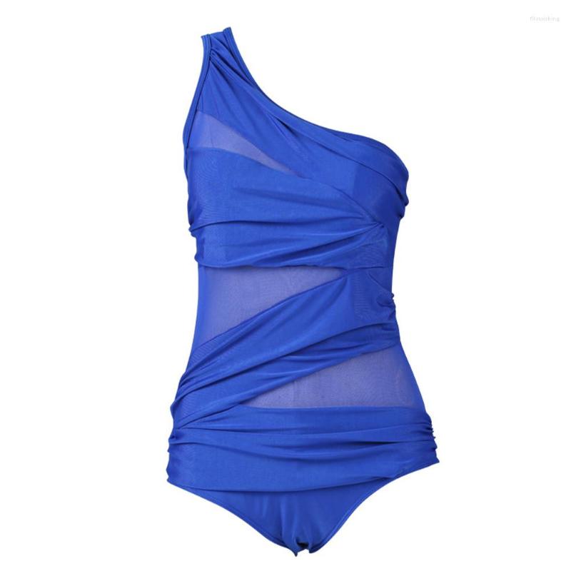 

Women's Swimwear Sexy Vacation Swimming One Shoulder Gift Push-up Monokini Fashion Bathing Swimsuit Solid Women Bikini Beach, Picture shown