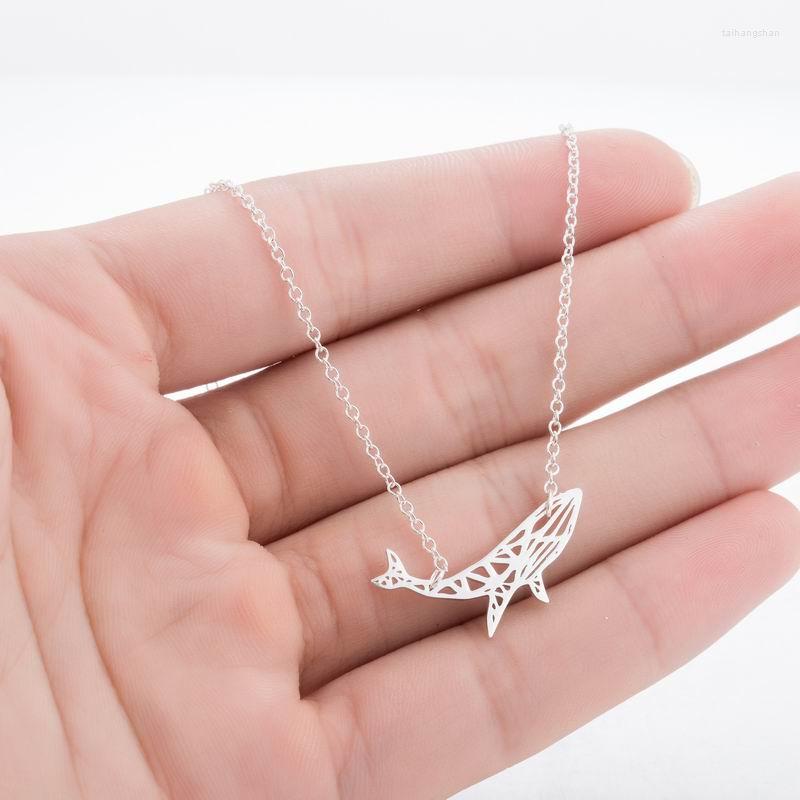 

Pendant Necklaces Stainless Steel Necklace For Women Simple Personality Small Whale