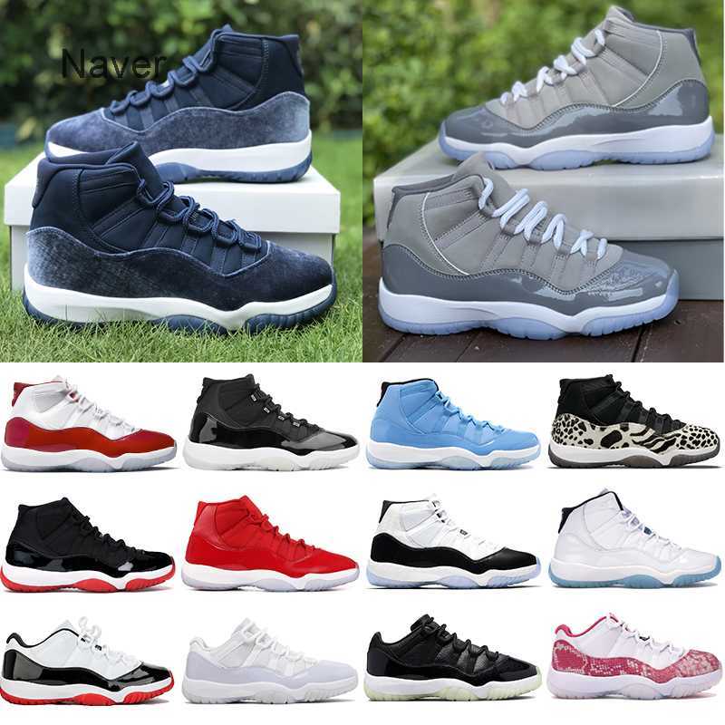 

Designer sneaker 11 11s mens basketball shoes midnight navy velvet cool grey cherry 72-10 25th Anniversary Concord Bred pure violet men 91NM, 27 snake navy