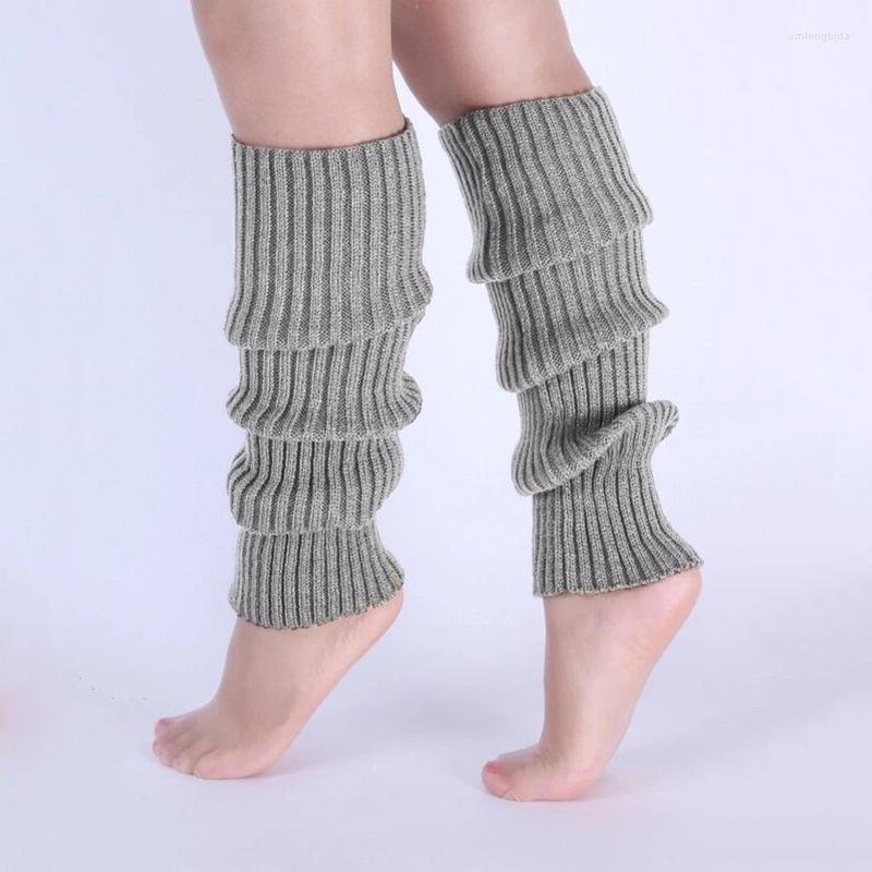 

Women Socks Autumn Winter Long Girls Solid Color Leg Warm Knitting Foot Warmers Pile Skinny Lolita Sweet, Jw192 black