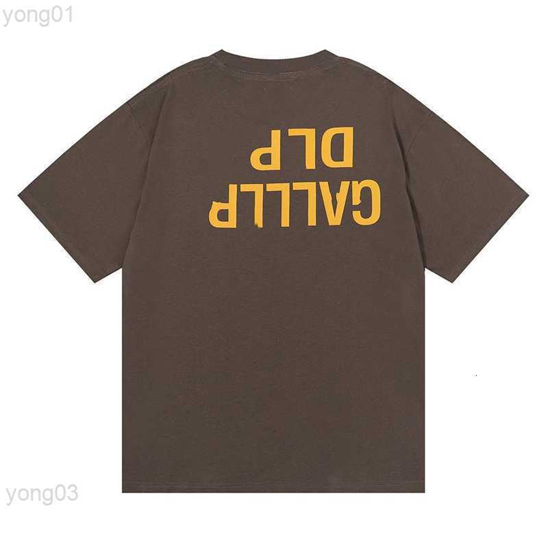 

Men' T-shirts t Shirt Galleryes Depts Tee Inverted Print Short Sleeve and Women' Summer Round Neck Fashion Trend 1hl9r, Black6