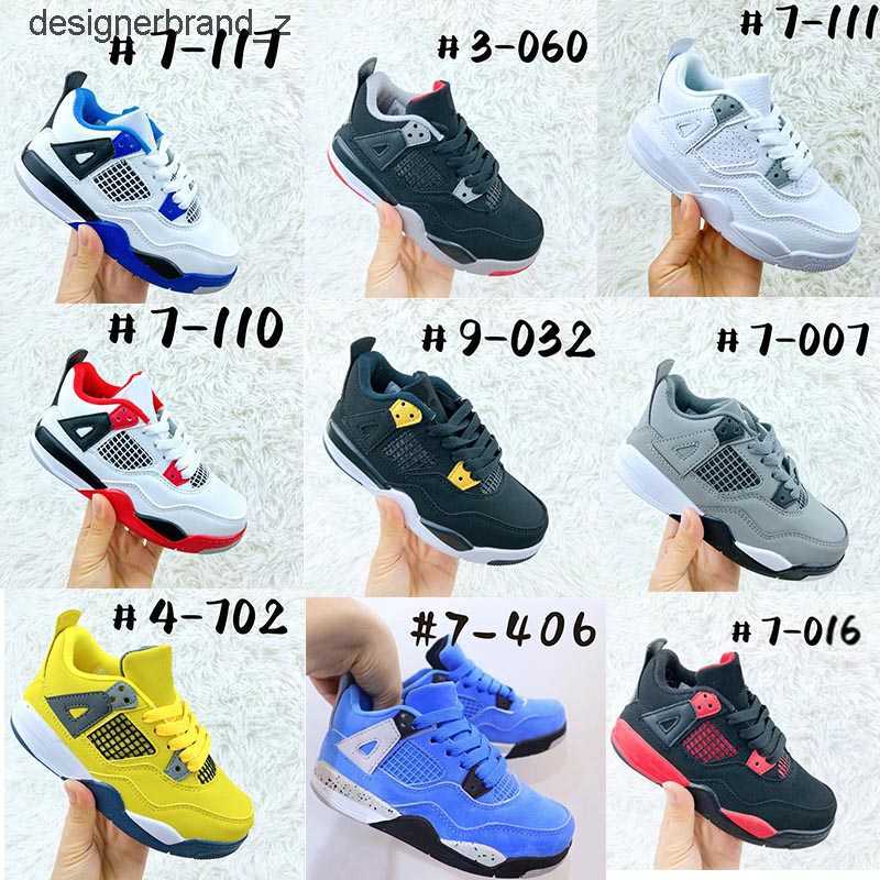 

Jumpman 4 Kids Basketball Shoes Red Chicago Pink Multicolor Retro Black Cat Toddler TD 4s Boys Girls Outdoor Shoe Baby Sports Athletic JHGU