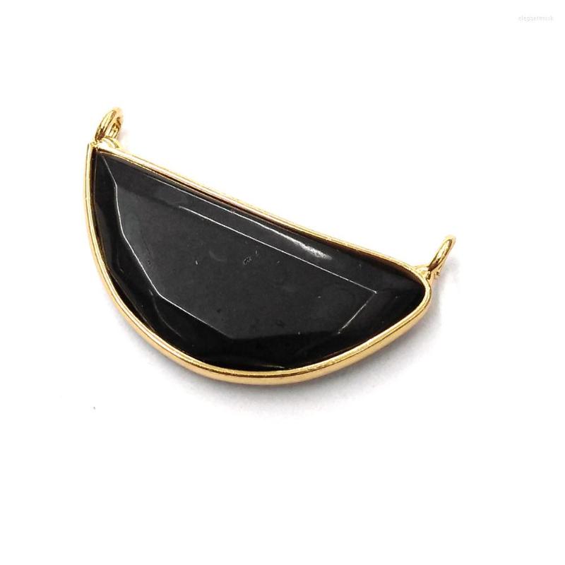 

Pendant Necklaces Natural Stone Gem Multicolor Connector Handmade Crafts DIY Necklace Bracelet Earrings Accessories For Woman 25x32mm