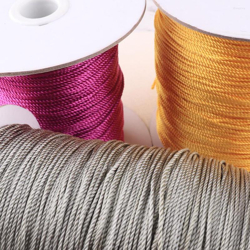 

Clothing Yarn 1.5mm Three Twisted Polyester Rope Purple/yellow/grey Home Textile Wedding Craft Decoration Cord Gift Wrapping String DIY, Purple 20m
