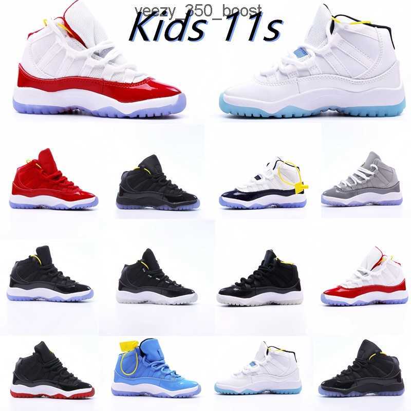 

Cherry 11s Jumpman 11 shoe Unc XI boys girls basketball Children youth mid sneaker military grey black trainers big kid boy sneakers 3VRY