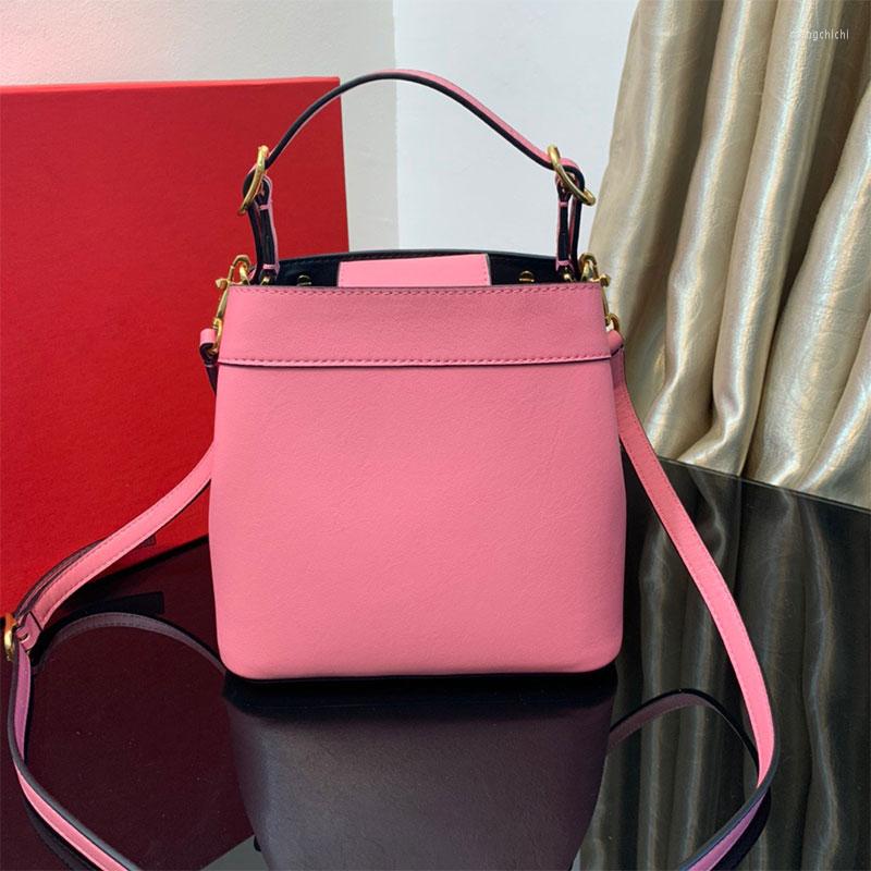 

Evening Bags Ladies Bucket Bag Leather Handbag Spring And Summer 2023 Simple Retro Women Coin Purse Casual Shoulder Crossbody, Ivory