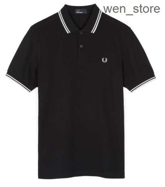 

2023 Hot Quality Fred Perry Classic Polo Shirt English Cotton Short Sleeve 2023 Designer Brand Summer Tennis Men's T-shirt 12 Colors 7 NLWO