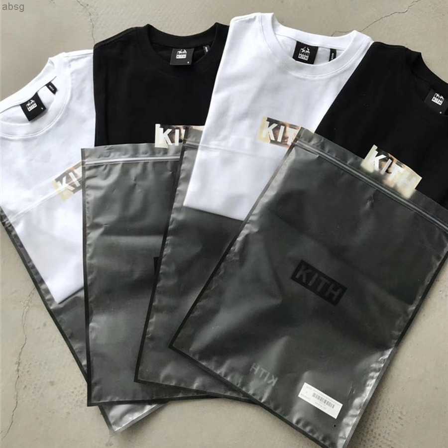 

Kith the Godfather T-shirt Men Women Heavy Fabric Unisex Classic Box Print Tee Tag Label Back Film Mark X0712